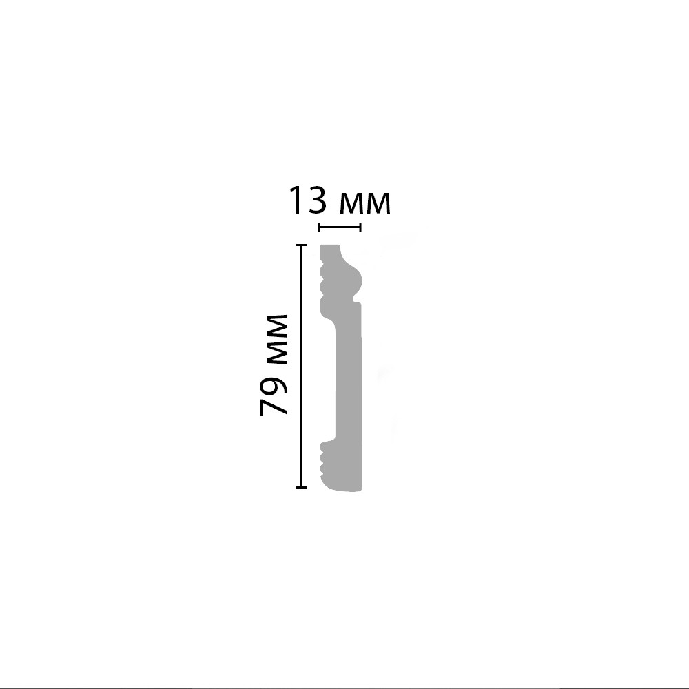 Decomaster Плинтус напольный DECOMASTER D005-1070ДМ (79*13*2400мм)