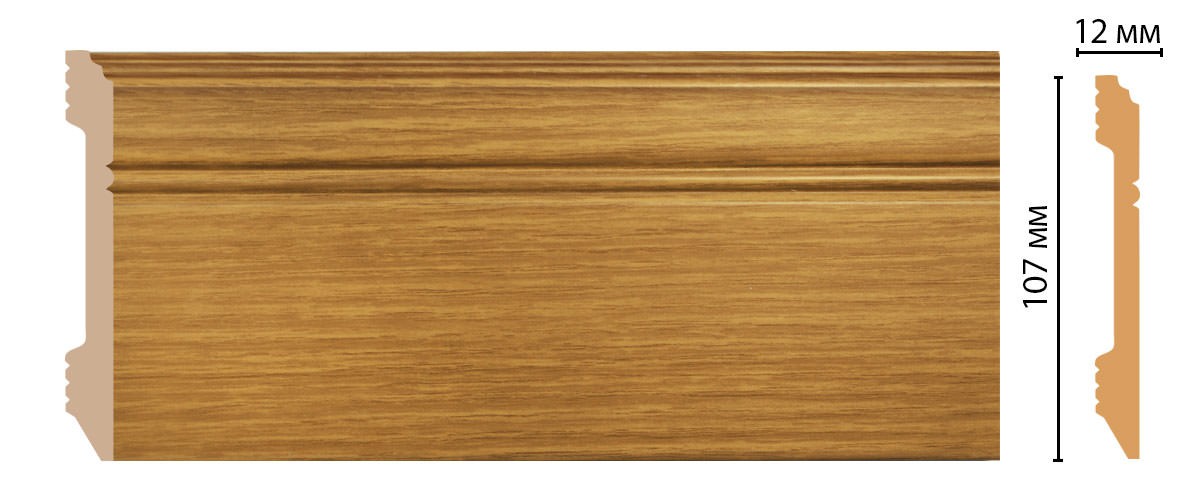 Decomaster Плинтус напольный DECOMASTER D105-73ДМ (107*12*2400мм)