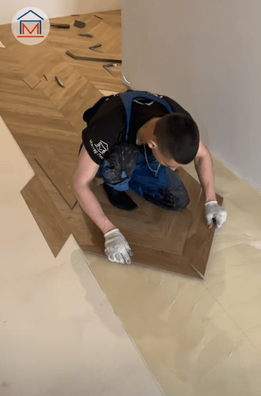 Укладка французской ёлки г.Тобольск в Тюмени